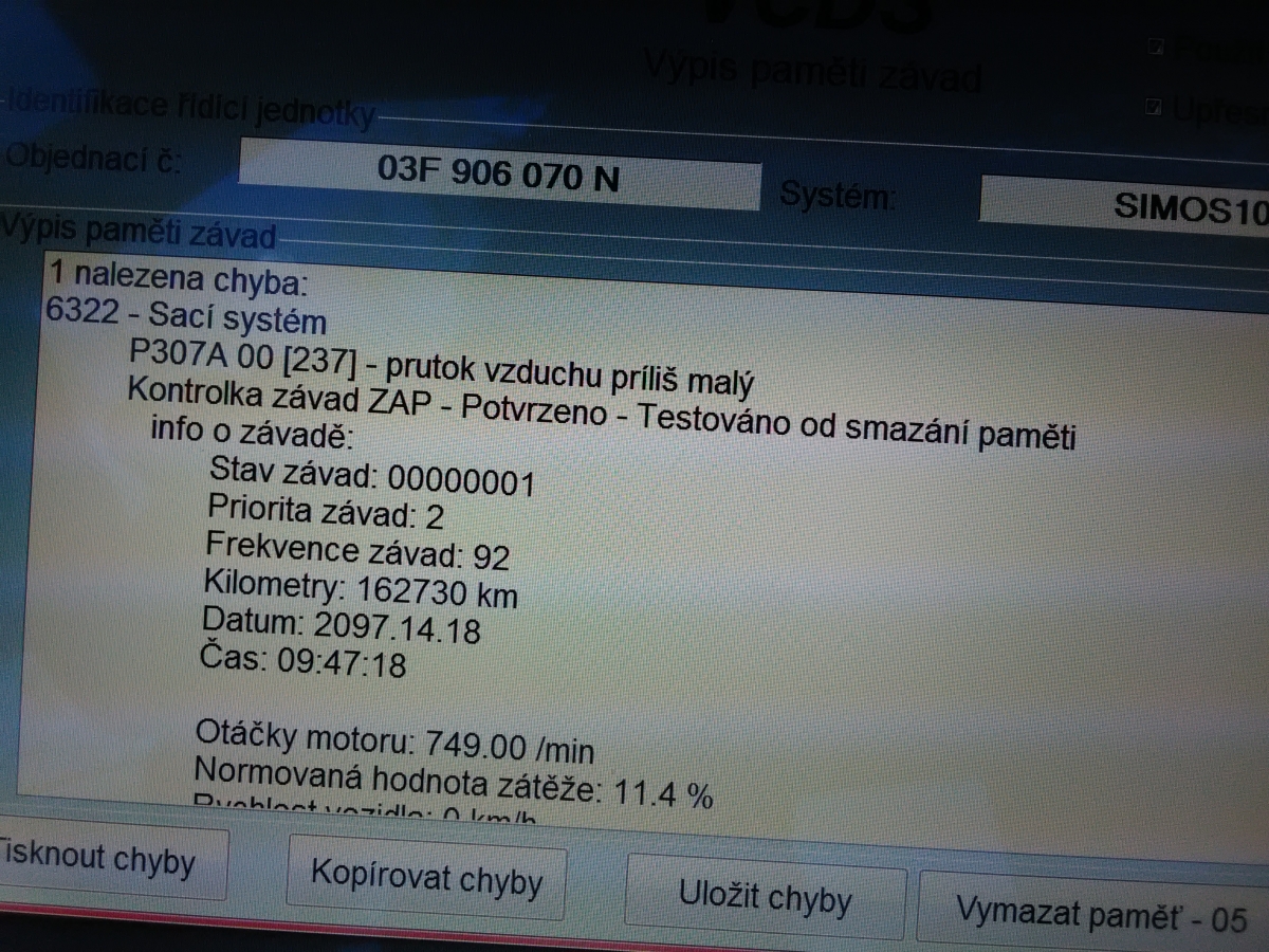 P307a00 skoda 1.2 tsi sale
